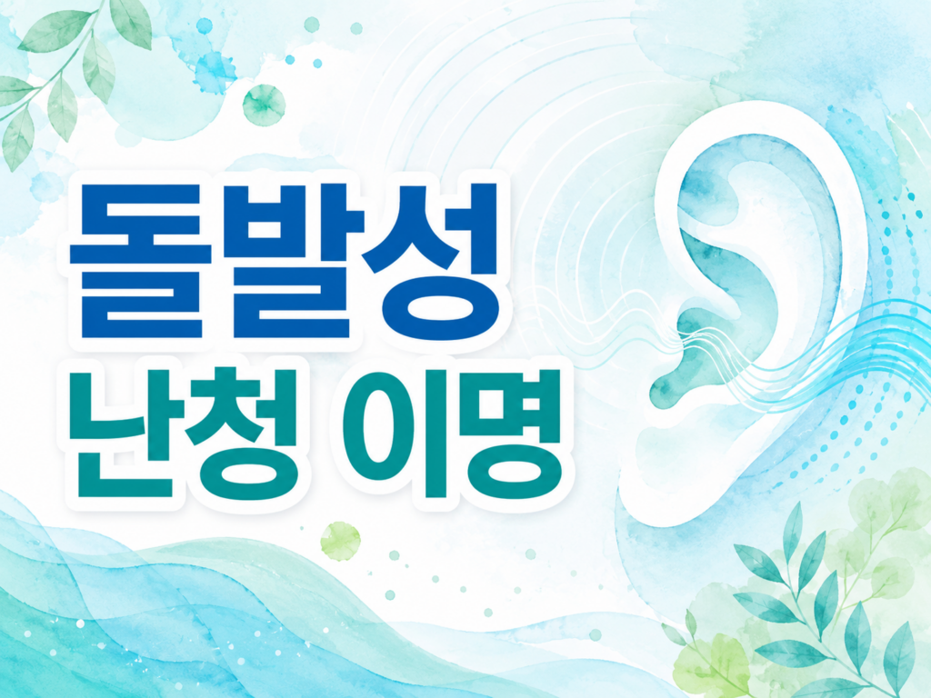 돌발성 난청 이명