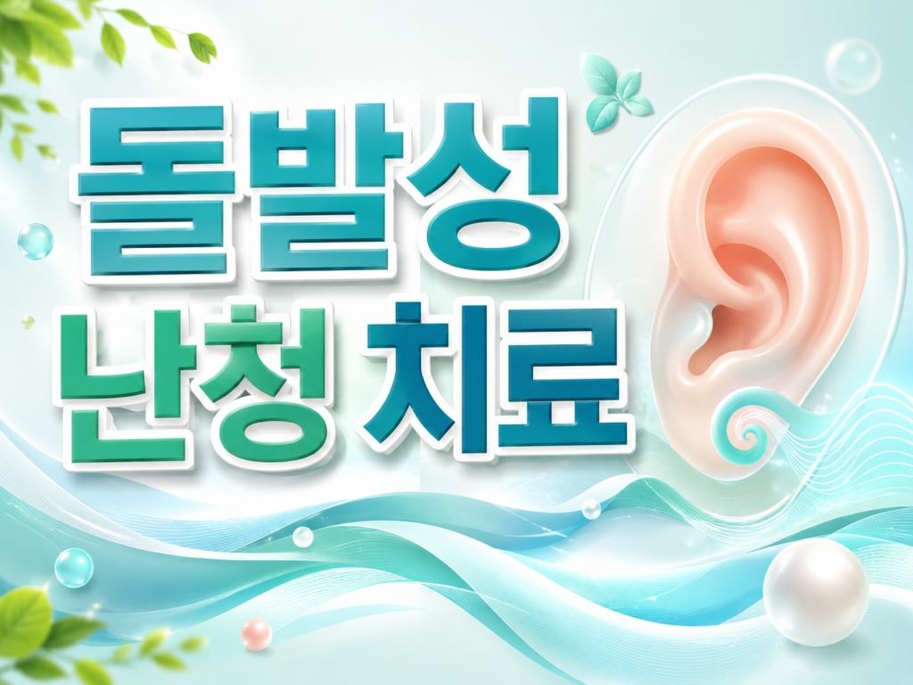 돌발성 난청 치료